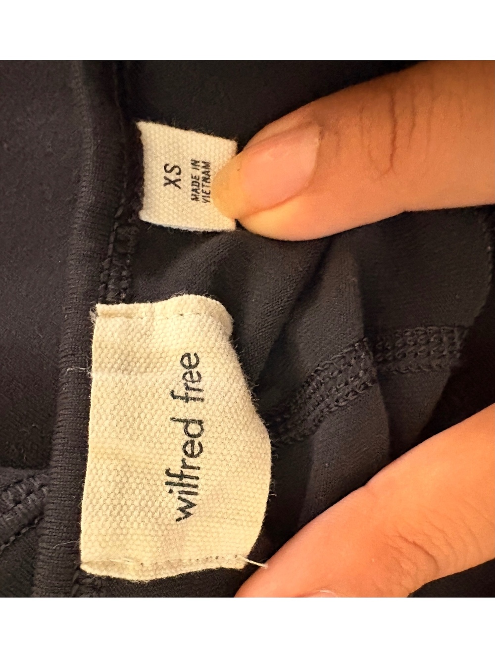 Wilfred Free Black Fitted Flared Jumpsuit Athleisure XS - Picture 3 of 9